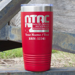 North Texas Airstream Community 20 oz Stainless Steel Tumbler - Red - Double-Sided