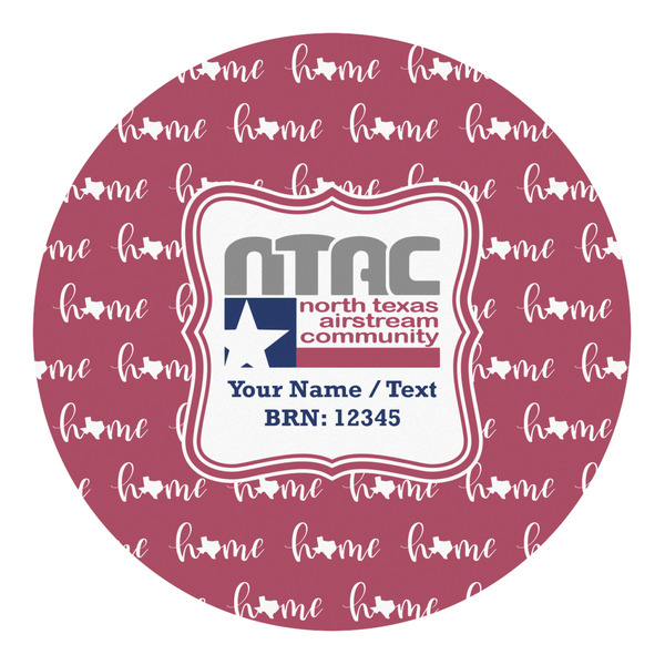 Custom North Texas Airstream Community Round Decal - XLarge