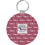 North Texas Airstream Community Round Plastic Keychain