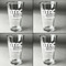 North Texas Airstream Community Set of Four Engraved Beer Glasses - Individual View