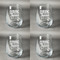 North Texas Airstream Community Set of Four Personalized Stemless Wineglasses (Approval)