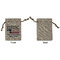 North Texas Airstream Community Small Burlap Gift Bag - Front Approval