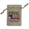 North Texas Airstream Community Small Burlap Gift Bag - Front