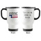 North Texas Airstream Community Stainless Steel Travel Mug with Handle - Front & Back