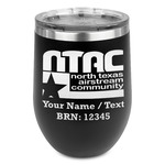 North Texas Airstream Community Stemless Stainless Steel Wine Tumbler - Black - Single-Sided