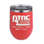 North Texas Airstream Community Stemless Stainless Steel Wine Tumbler - Coral - Double-Sided