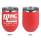 North Texas Airstream Community Stainless Wine Tumblers - Coral - Single Sided - Approval