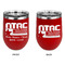 North Texas Airstream Community Stainless Wine Tumblers - Red - Double Sided - Approval