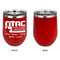 North Texas Airstream Community Stainless Wine Tumblers - Red - Single Sided - Approval