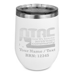 North Texas Airstream Community Stemless Stainless Steel Wine Tumbler - White - Single-Sided