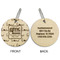 North Texas Airstream Community Wood Luggage Tags - Round - Approval