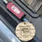 North Texas Airstream Community Wood Luggage Tags - Round - Lifestyle