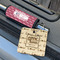 North Texas Airstream Community Wood Luggage Tags - Square - Lifestyle