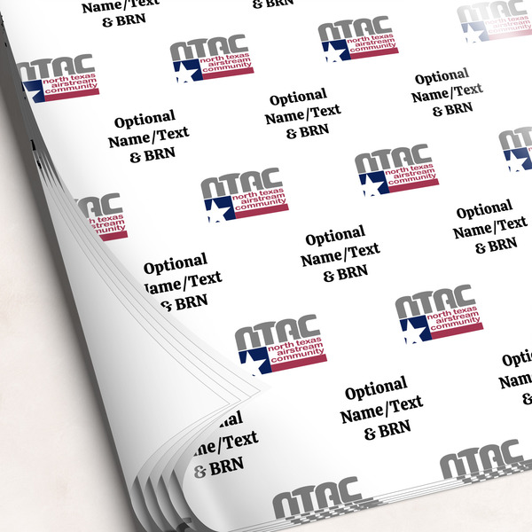 Custom North Texas Airstream Community Wrapping Paper Sheets