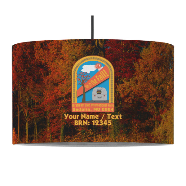 Custom Airstream International Rally - 2024 12" Drum Pendant Lamp - Fabric