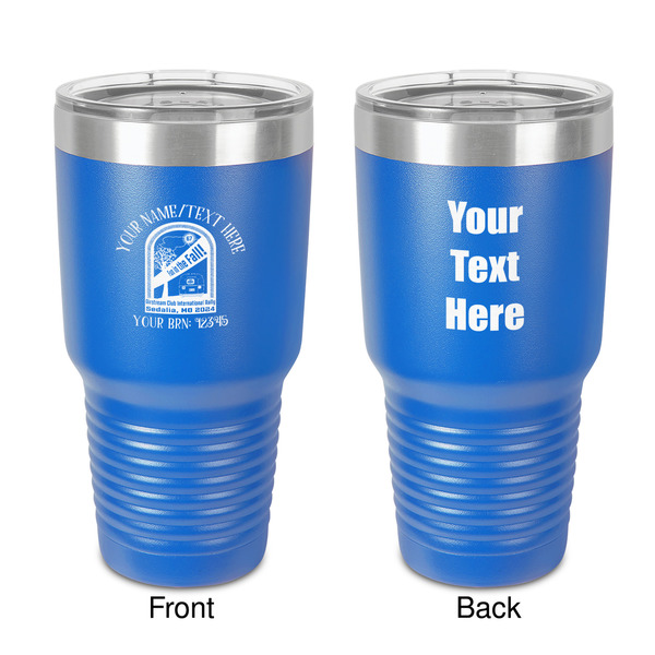 Custom Airstream International Rally - 2024 30 oz Stainless Steel Tumbler - Royal Blue - Double-Sided