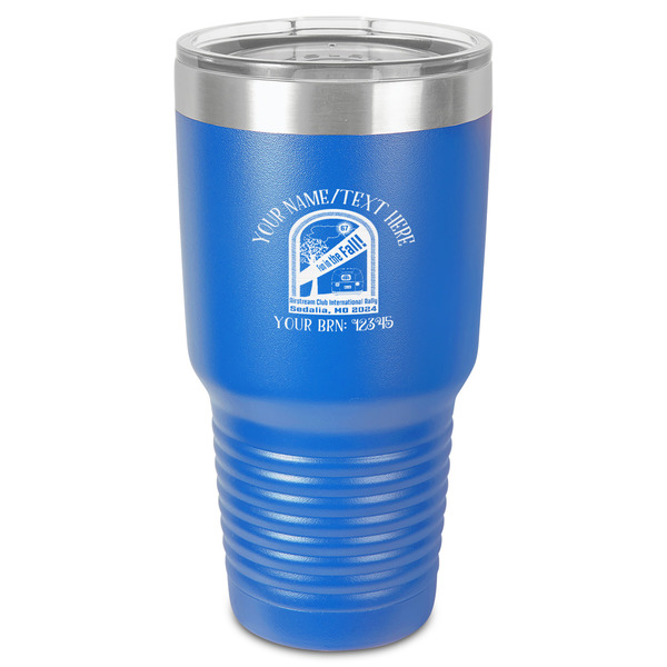 Custom Airstream International Rally - 2024 30 oz Stainless Steel Tumbler - Royal Blue - Single-Sided