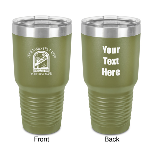 Custom Airstream International Rally - 2024 30 oz Stainless Steel Tumbler - Olive - Double-Sided