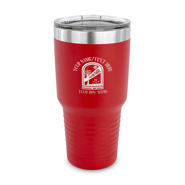 Custom Airstream International Rally - 2024 30 oz Stainless Steel Tumbler - Red - Single-Sided