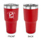 Airstream International Rally - 2024 30 oz Stainless Steel Ringneck Tumblers - Red - Single Sided - APPROVAL