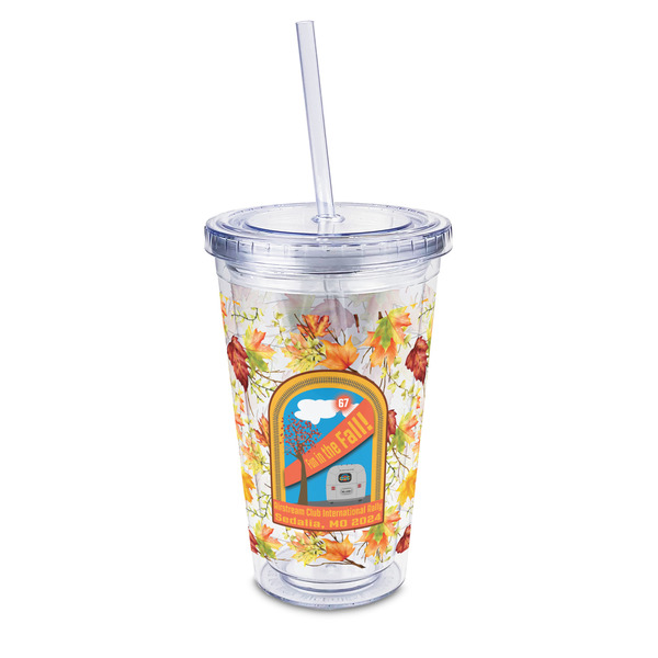 Custom Airstream International Rally - 2024 16 oz Double Wall Acrylic Tumbler with Lid & Straw - Full Print