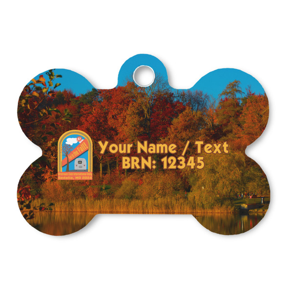 Custom Airstream International Rally - 2024 Bone Shaped Dog ID Tag - Large