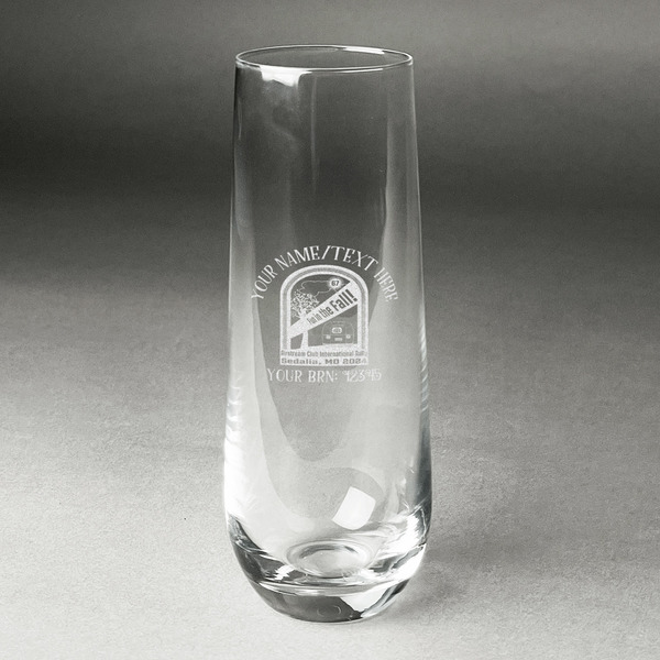 Custom Airstream International Rally - 2024 Champagne Flute - Stemless - Laser Engraved - Single