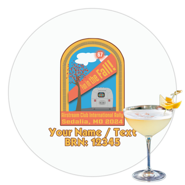 Custom Airstream International Rally - 2024 Printed Drink Topper - 3.5"