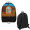 Airstream International Rally - 2024 Large Backpack - Black - Front & Back View