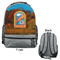 Airstream International Rally - 2024 Large Backpack - Gray - Front & Back View