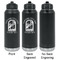 Airstream International Rally - 2024 Laser Engraved Water Bottles - 2 Styles - Front & Back View