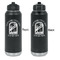 Airstream International Rally - 2024 Laser Engraved Water Bottles - Front & Back Engraving - Front & Back View