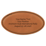 Airstream International Rally - 2024 Leatherette Oval Name Badge with Magnet