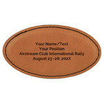 Airstream International Rally - 2024 Leatherette Oval Name Badge with Magnet