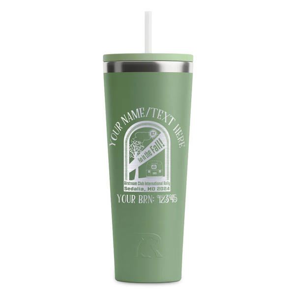 Custom Airstream International Rally - 2024 RTIC Everyday Tumbler with Straw - 28oz - Light Green - Single-Sided