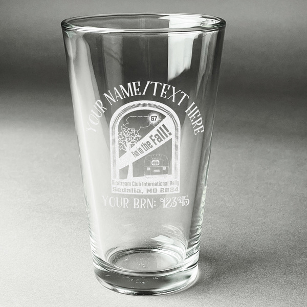 Custom Airstream International Rally - 2024 Pint Glass - Laser Engraved