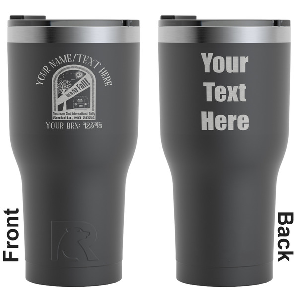 Custom Airstream International Rally - 2024 RTIC Tumbler - Black - Laser Engraved - Double-Sided