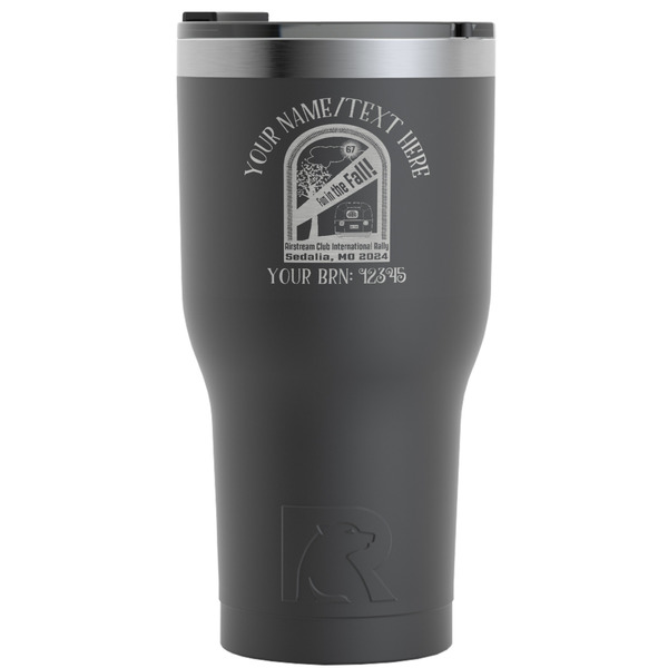 Custom Airstream International Rally - 2024 RTIC Tumbler - Black - Laser Engraved - Single-Sided