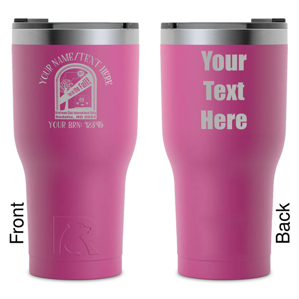 Custom Airstream International Rally - 2024 RTIC Tumbler - Magenta - Laser Engraved - Double-Sided