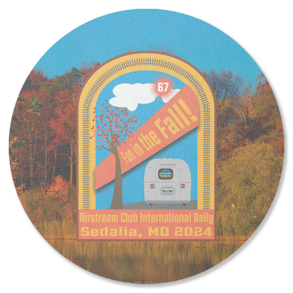 Custom Airstream International Rally - 2024 Round Rubber Backed Coaster - Single