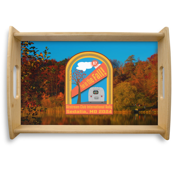 Custom Airstream International Rally - 2024 Natural Wooden Tray - Small