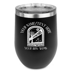 Airstream International Rally - 2024 Stemless Stainless Steel Wine Tumbler - Black - Double-Sided