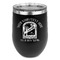 Airstream International Rally - 2024 Stainless Wine Tumblers - Black - Double Sided - Front