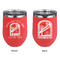 Airstream International Rally - 2024 Stainless Wine Tumblers - Coral - Double Sided - Approval