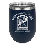 Airstream International Rally - 2024 Stemless Stainless Steel Wine Tumbler - Navy - Double-Sided