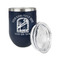 Airstream International Rally - 2024 Stainless Wine Tumblers - Navy - Single Sided - Alt View