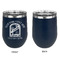 Airstream International Rally - 2024 Stainless Wine Tumblers - Navy - Single Sided - Approval