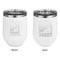 Airstream International Rally - 2024 Stainless Wine Tumblers - White - Double Sided - Approval