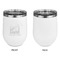 Airstream International Rally - 2024 Stainless Wine Tumblers - White - Single Sided - Approval