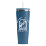 Airstream International Rally - 2024 RTIC Everyday Tumbler with Straw - 28oz - Steel Blue - Single-Sided